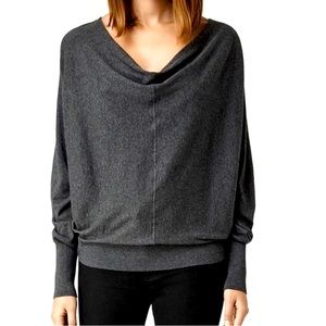 All Saints Elgar Gray Snap Back Sweater Size 4